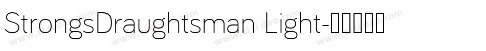 StrongsDraughtsman Light字体转换